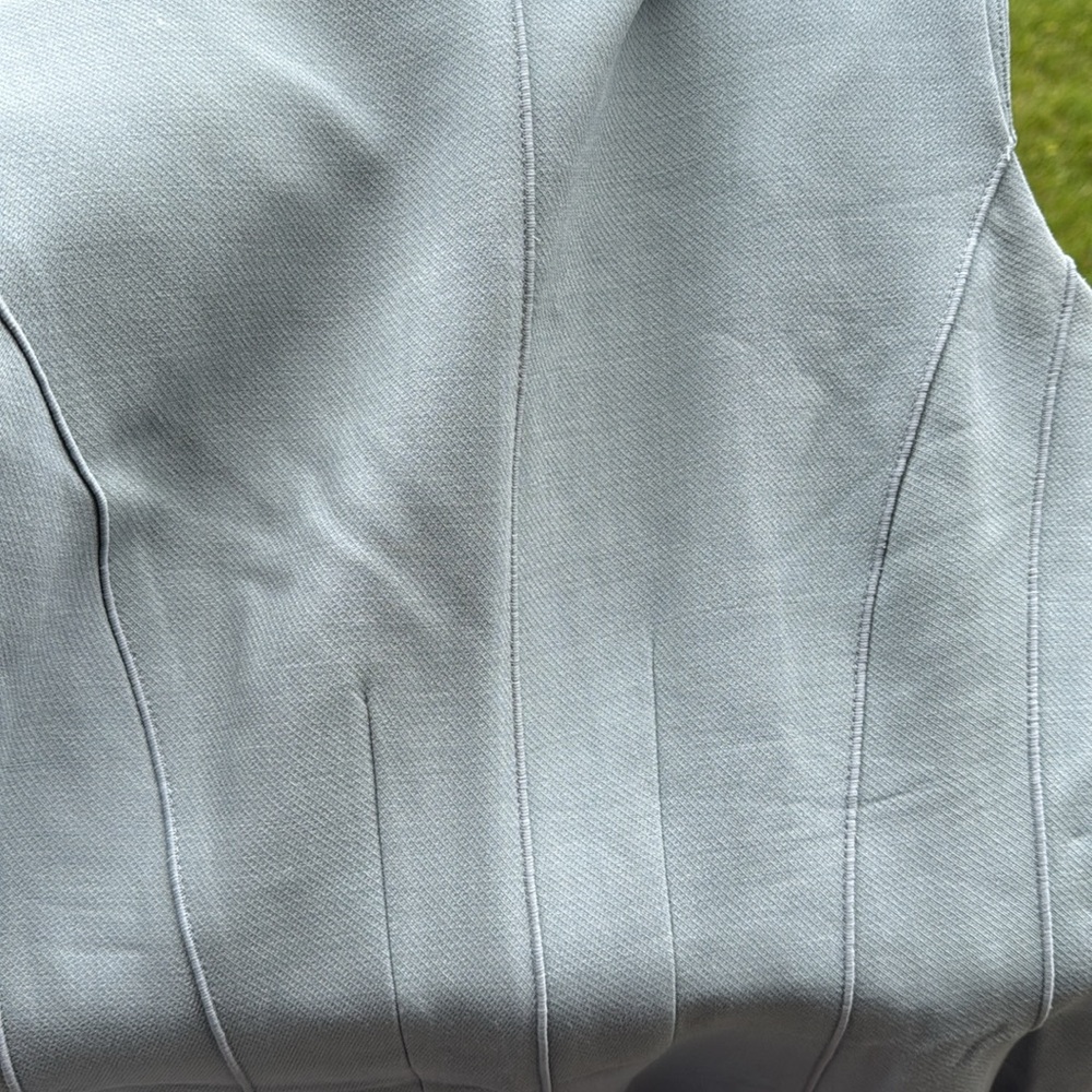 Theory Polished Dress size 4 Stretch Virgin Wool Blend Sleeveless Fit & Flare - Picture 9 of 10